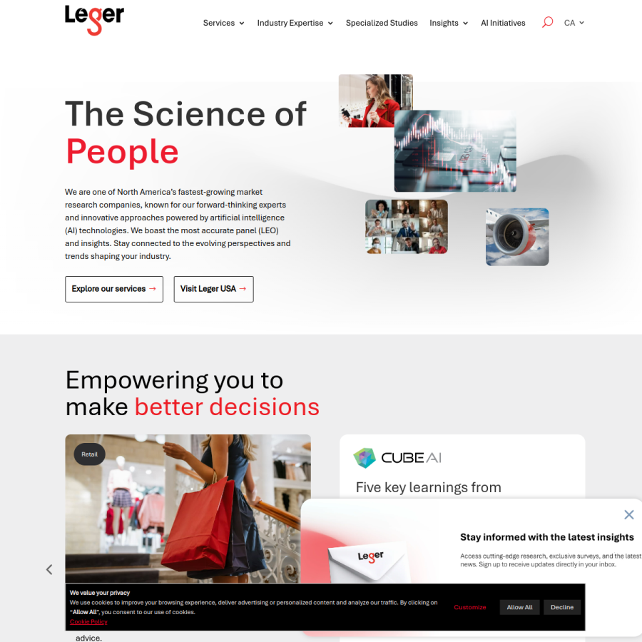 leger360.com homepage screenshot