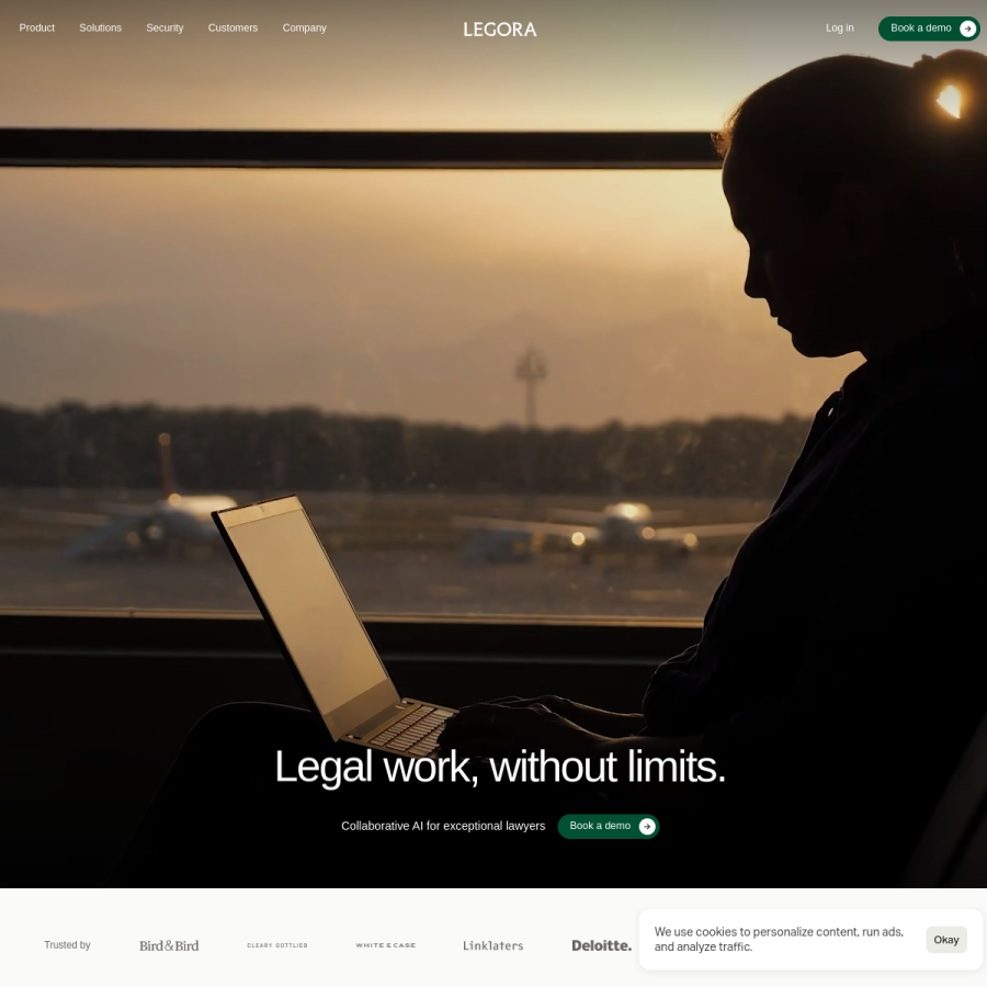 legora.com homepage screenshot