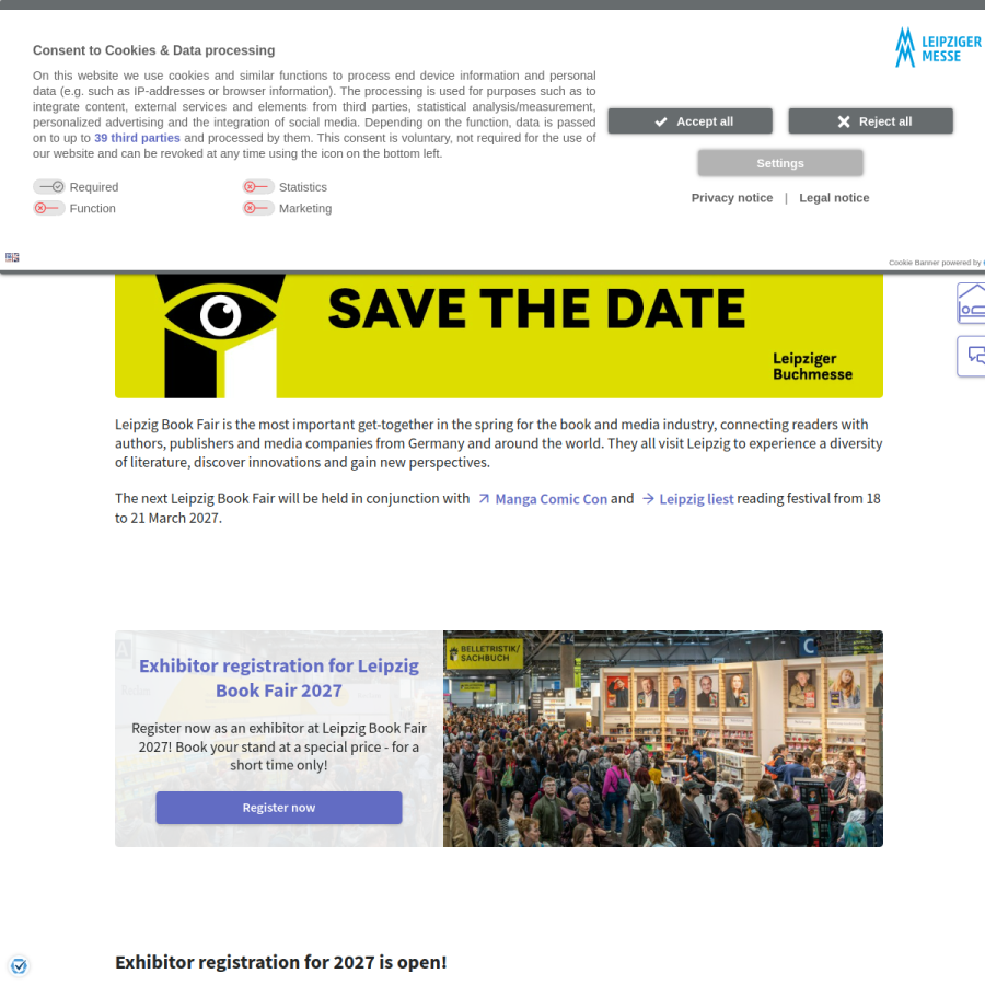 leipziger-buchmesse.de homepage screenshot