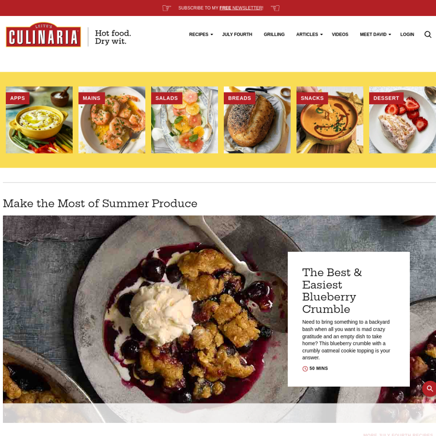 leitesculinaria.com homepage screenshot