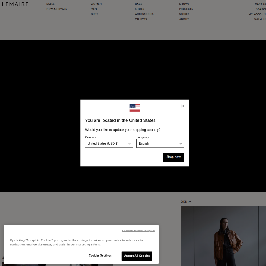 lemaire.fr homepage screenshot