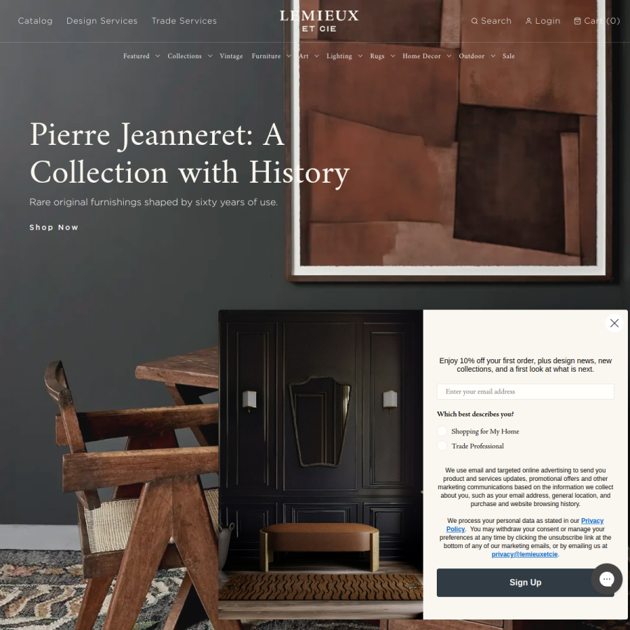 lemieuxetcie.com homepage screenshot