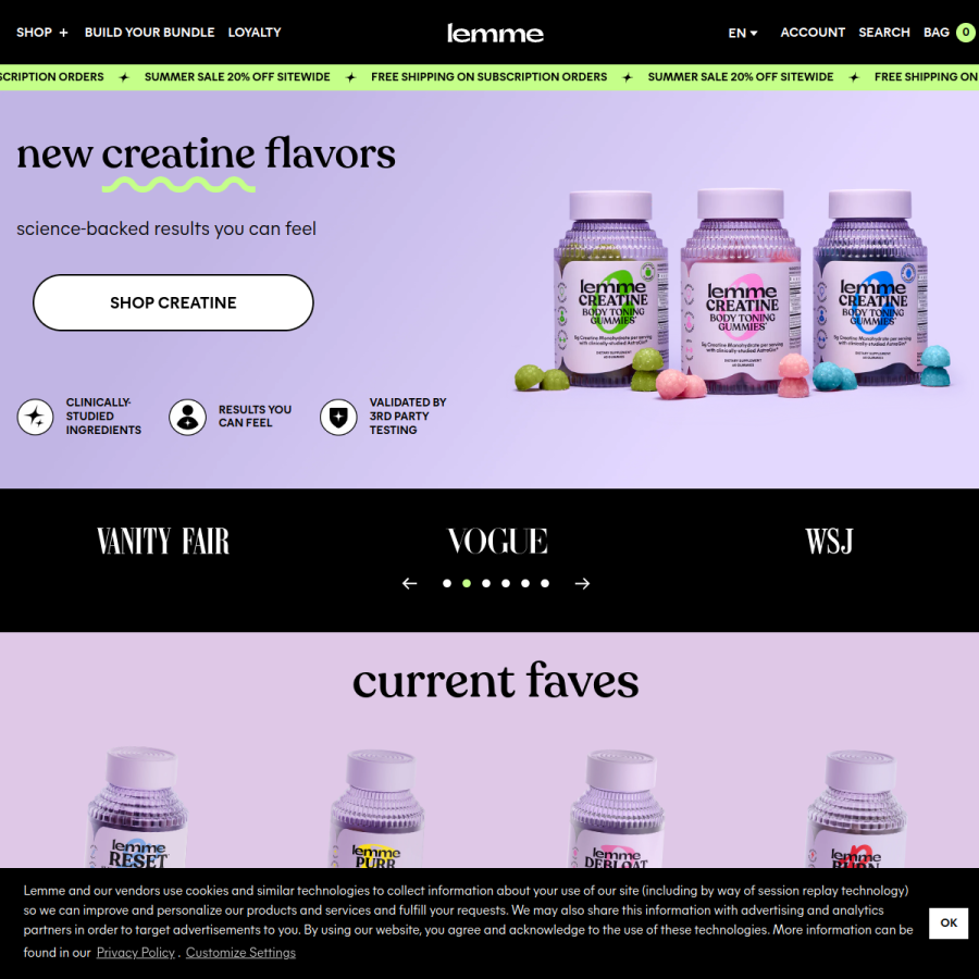lemmelive.com homepage screenshot