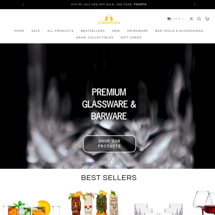lemonsoda.com homepage screenshot