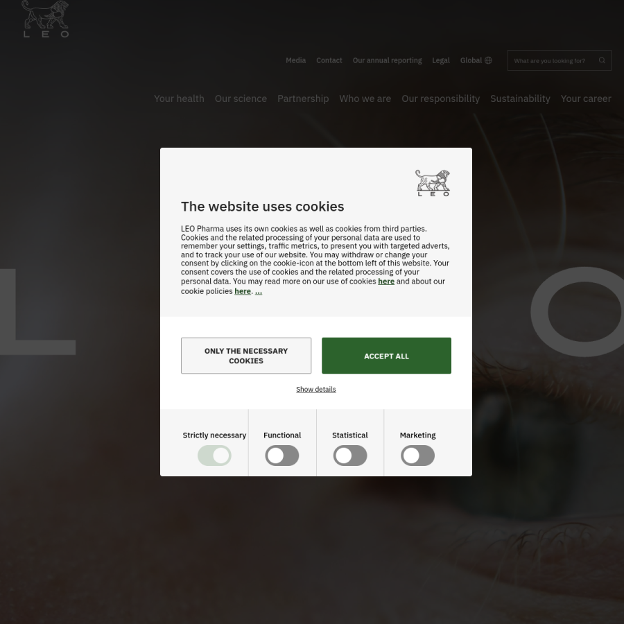 leo-pharma.com homepage screenshot