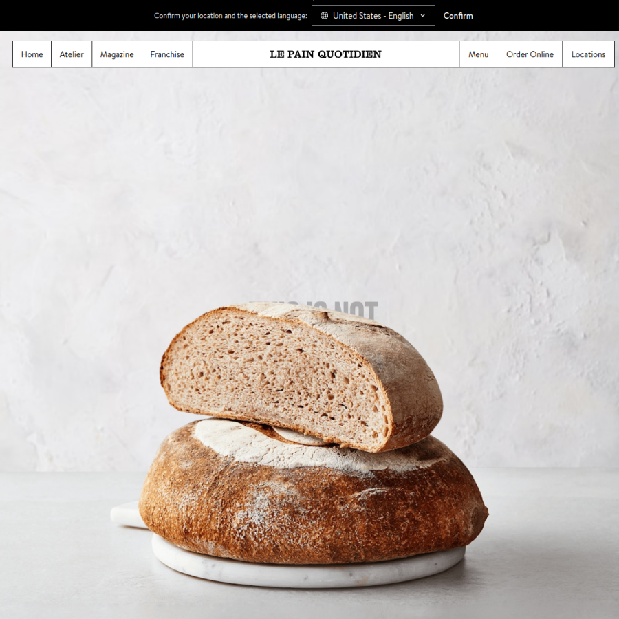 lepainquotidien.com homepage screenshot