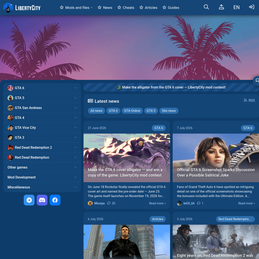 libertycity.net homepage screenshot