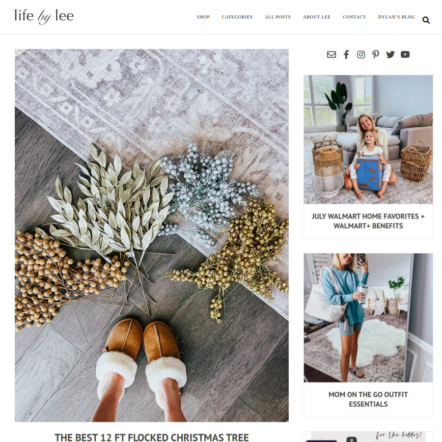 lifebylee.com homepage screenshot
