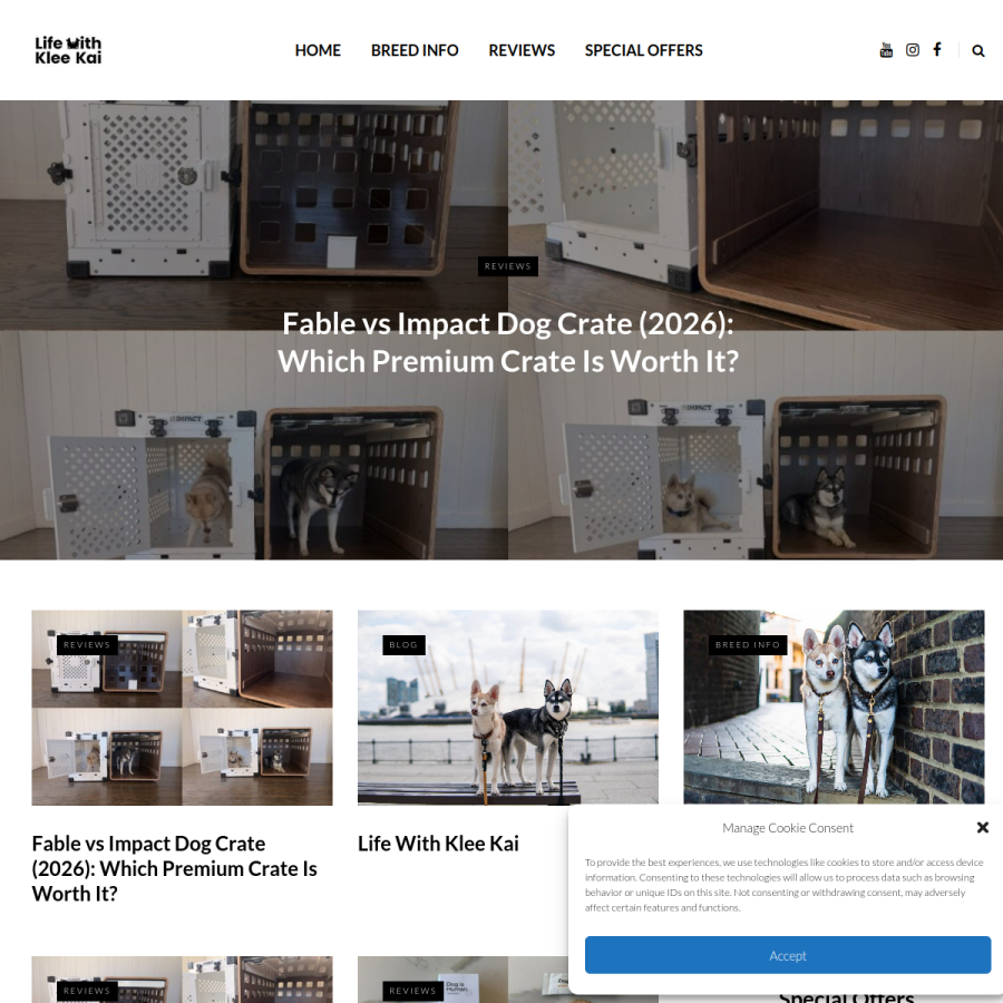 lifewithkleekai.com homepage screenshot