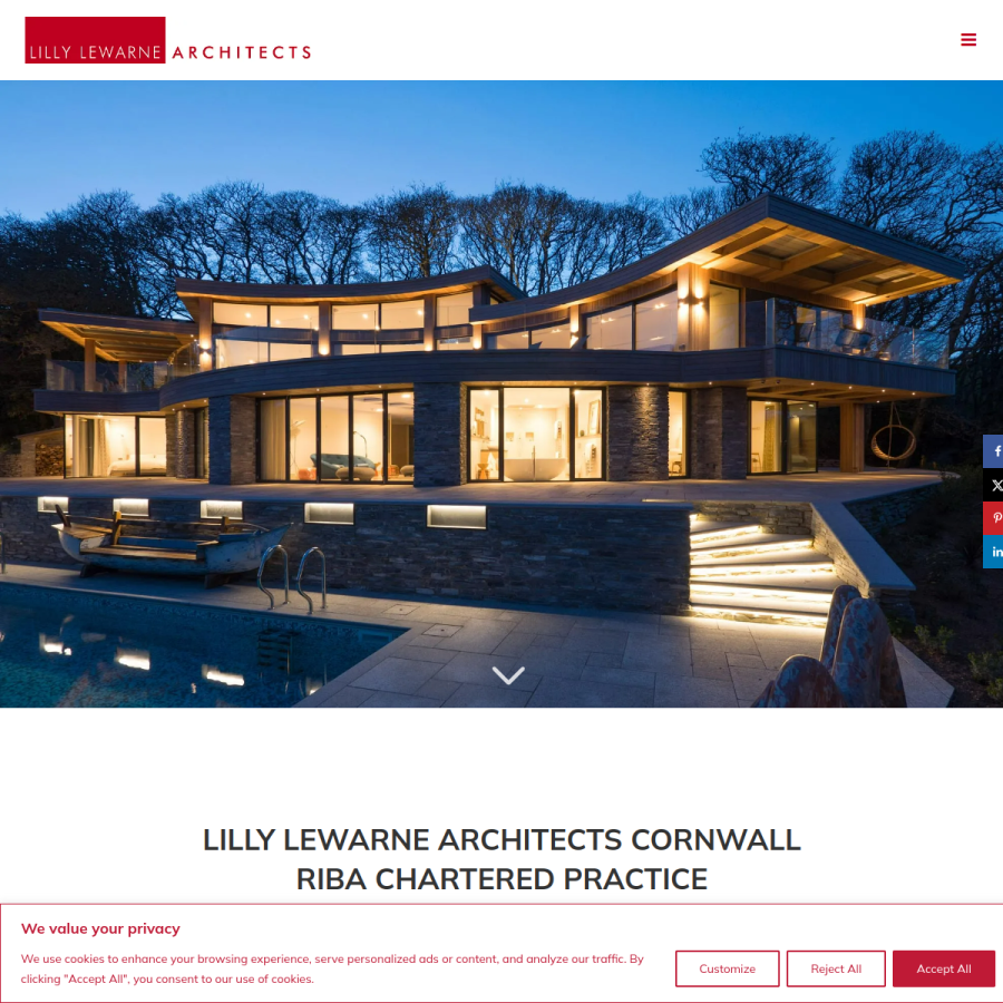 lillylewarne.co.uk homepage screenshot