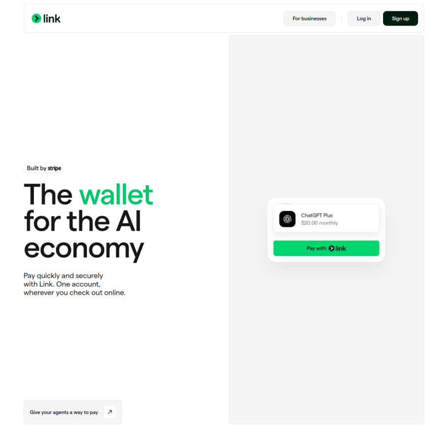 link.com homepage screenshot