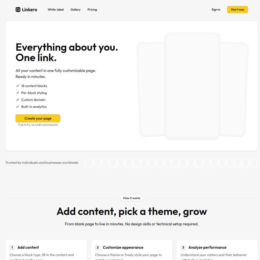 linke.ro homepage screenshot