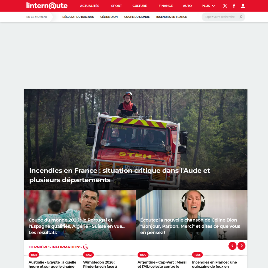 linternaute.com homepage screenshot