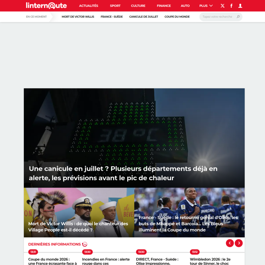 linternaute.fr homepage screenshot