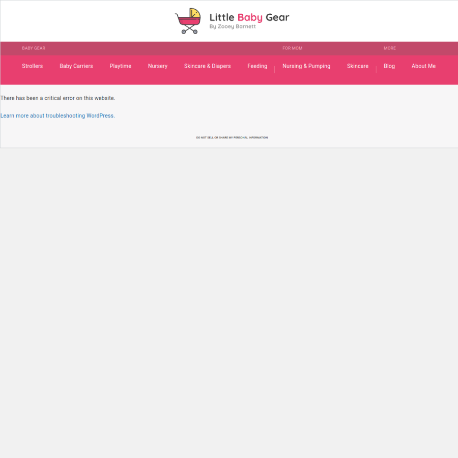 littlebabygear.com homepage screenshot