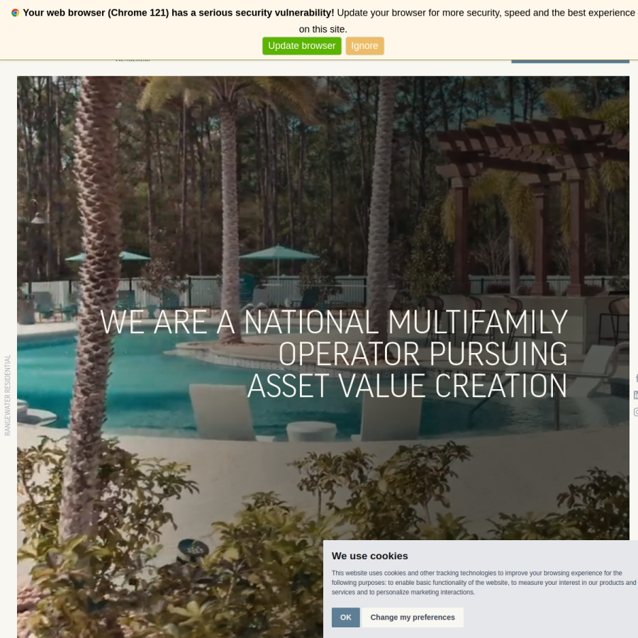 liverangewater.com homepage screenshot