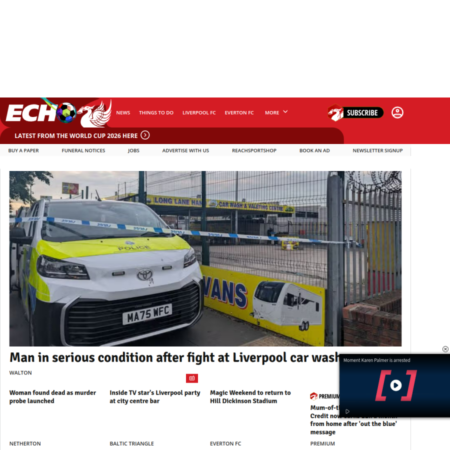 liverpoolecho.co.uk homepage screenshot