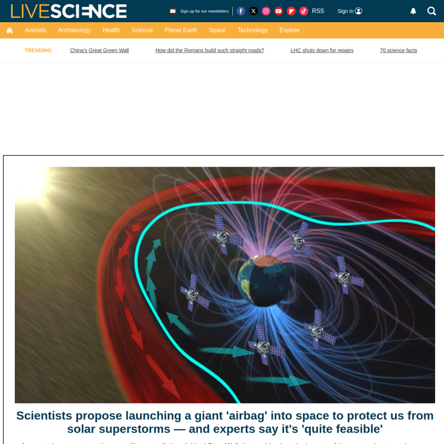 livescience.com homepage screenshot
