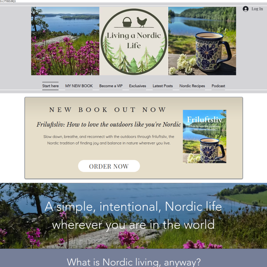 livinganordiclife.com homepage screenshot