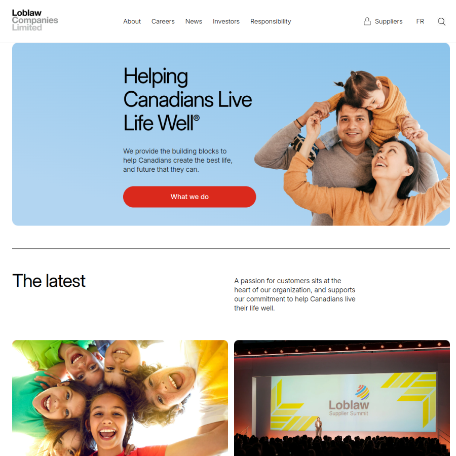 loblaw.ca homepage screenshot