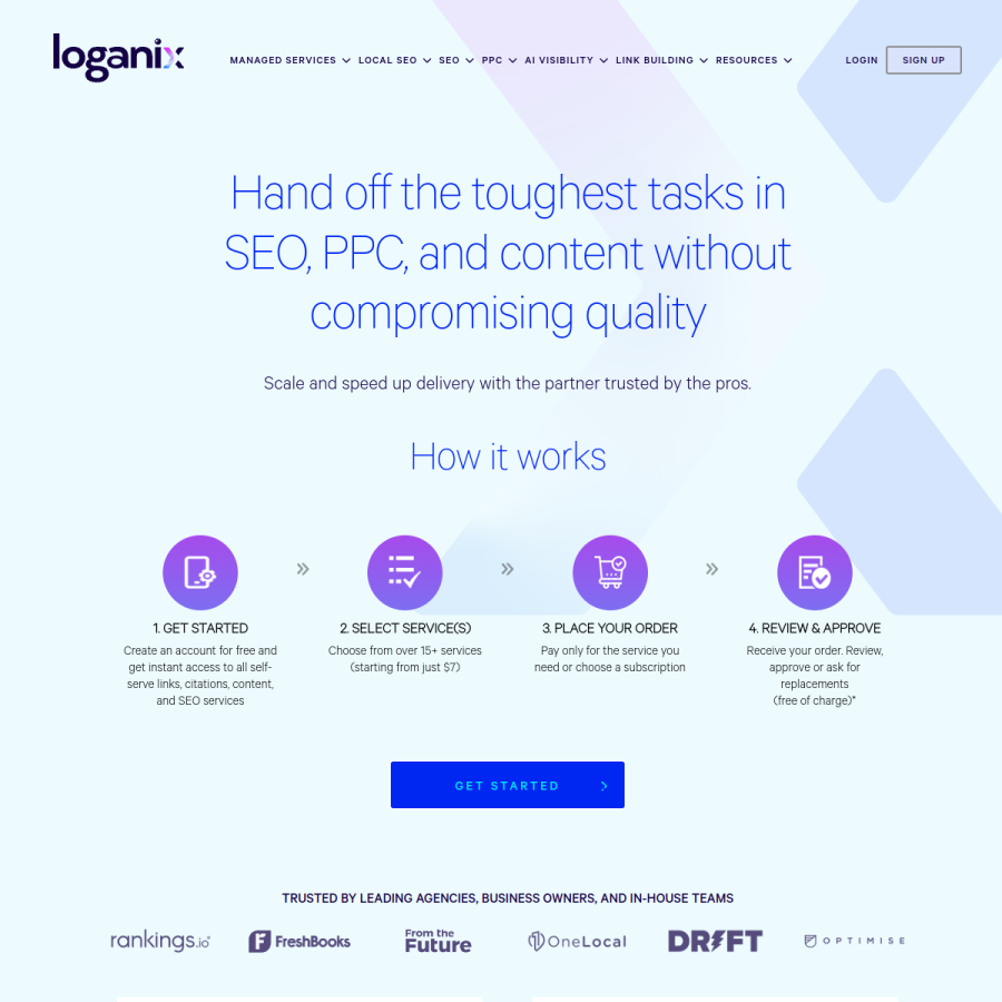 loganix.com homepage screenshot