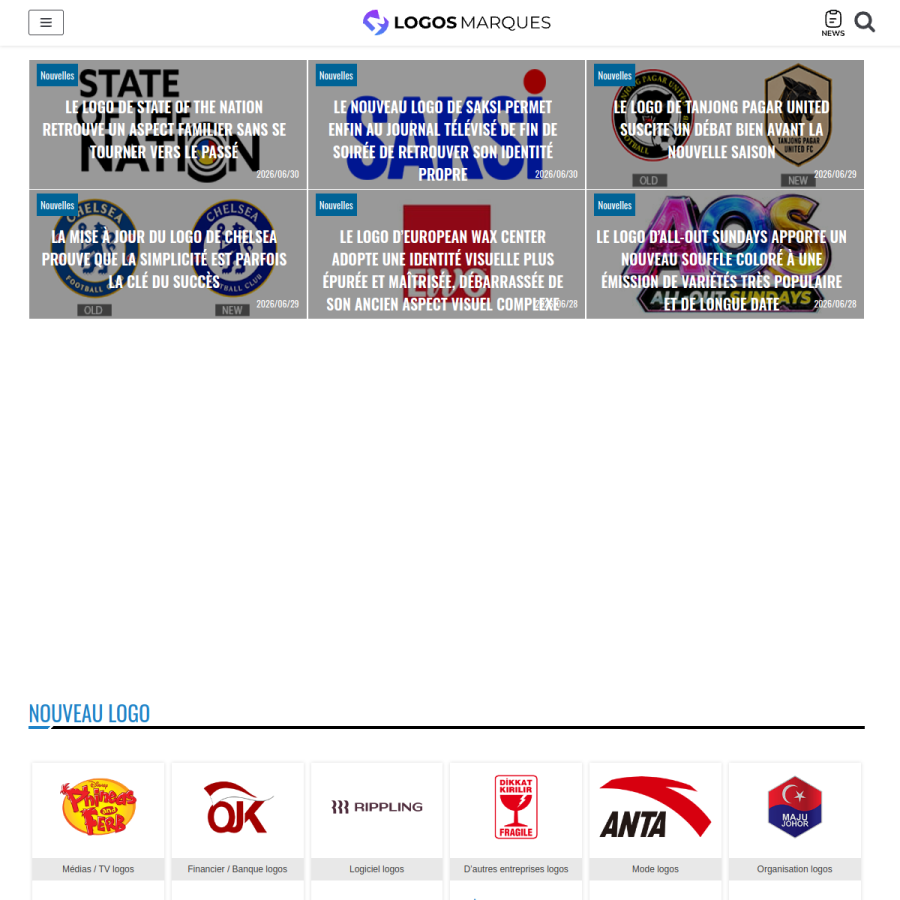 logos-marques.com homepage screenshot