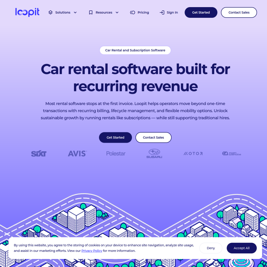 loopit.co homepage screenshot