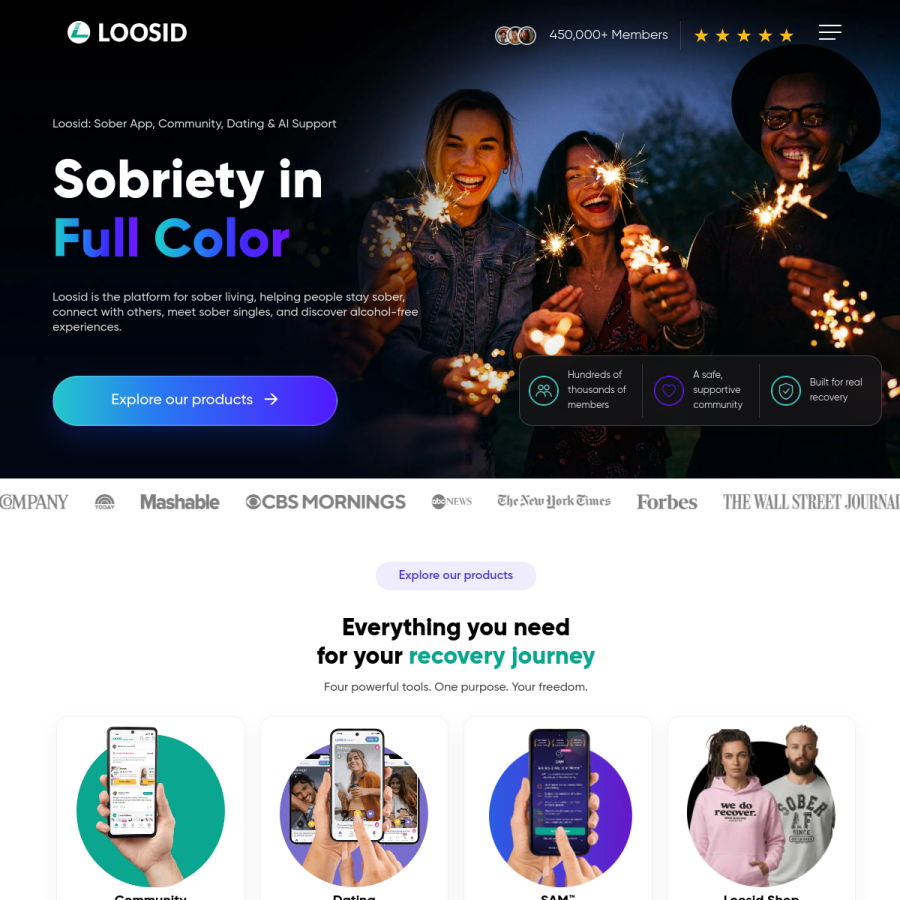 loosidapp.com homepage screenshot