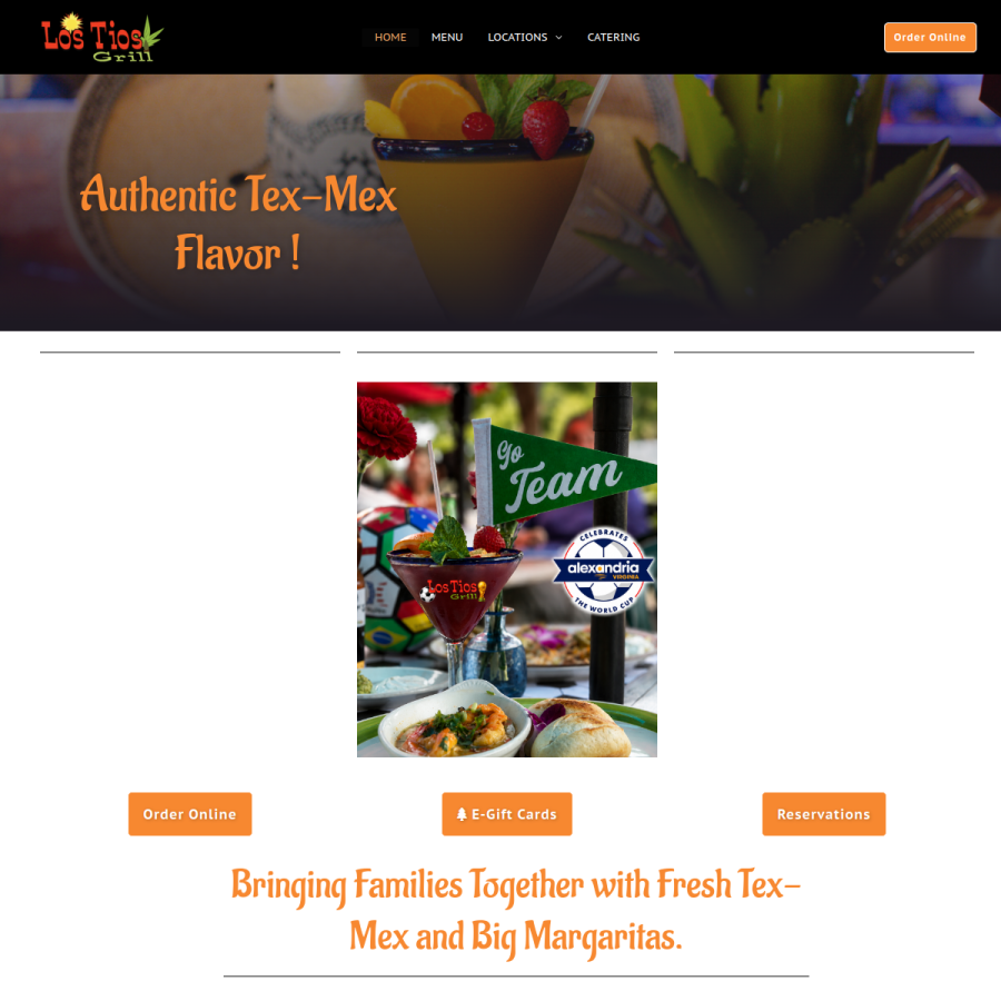 lostiosgrill.com homepage screenshot