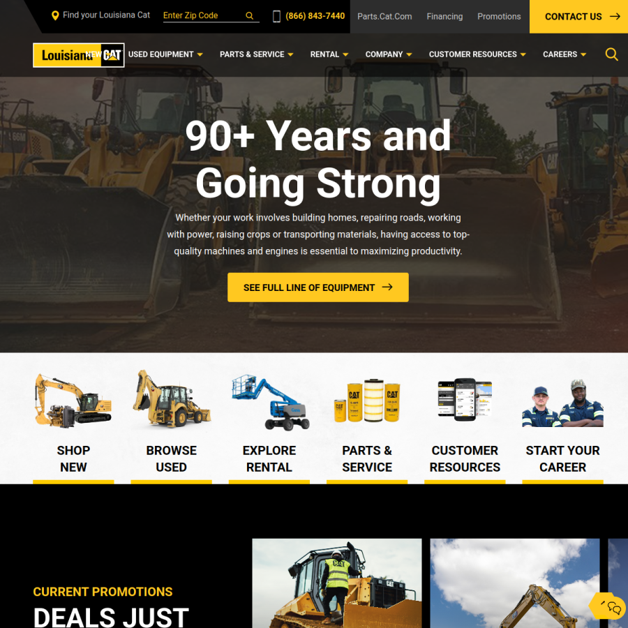 louisianacat.com homepage screenshot