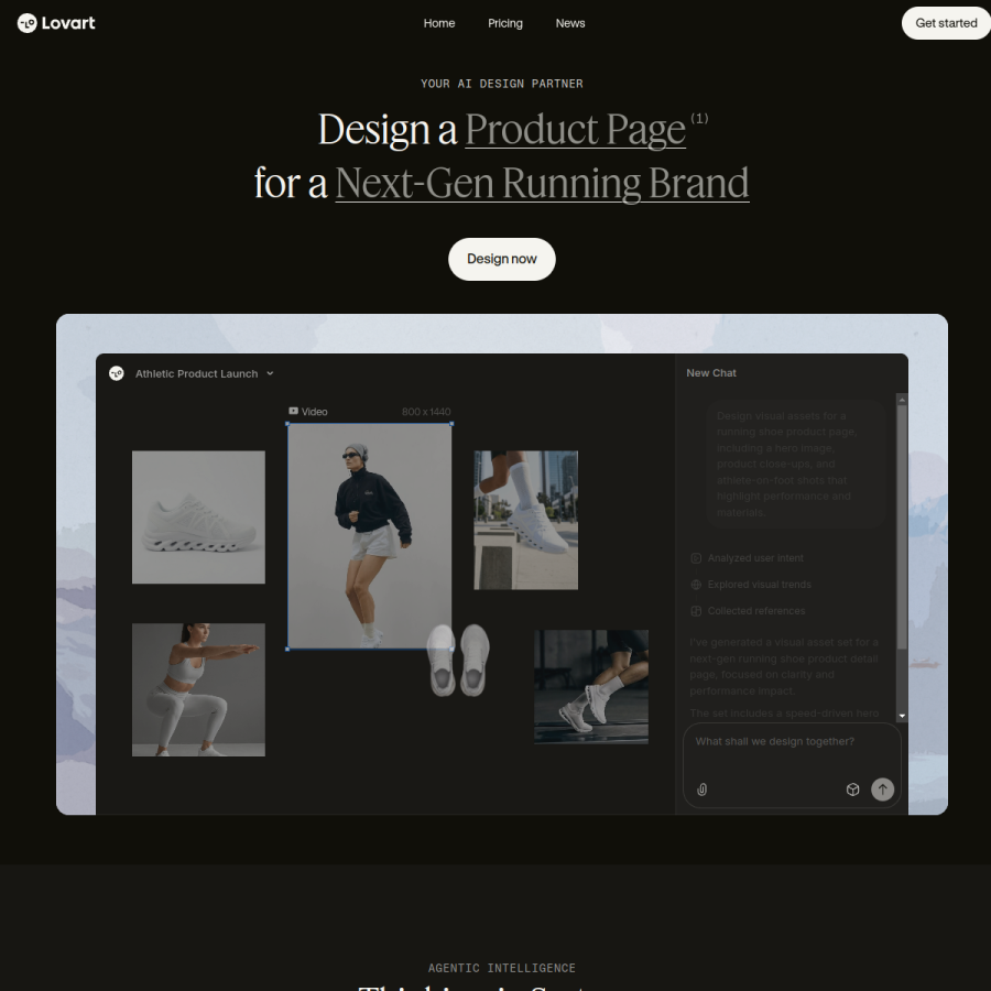 lovart.ai homepage screenshot