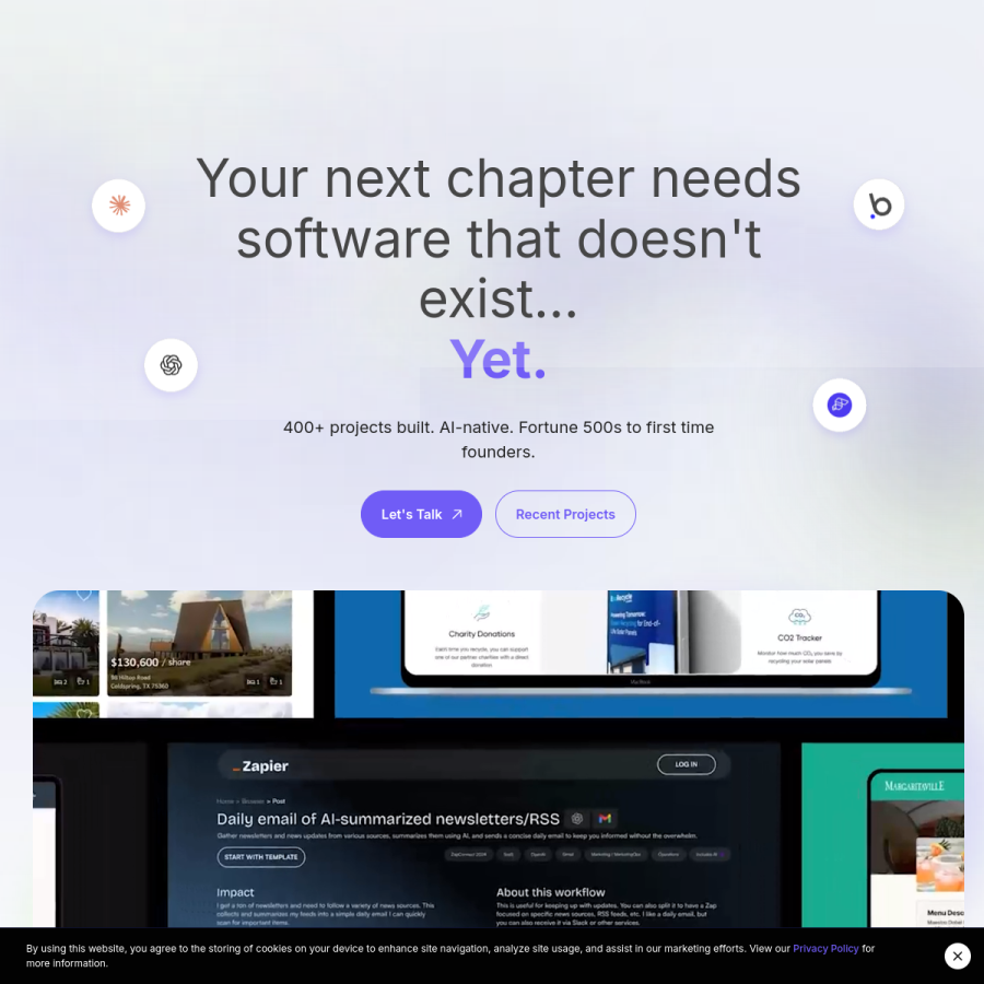 lowcode.agency homepage screenshot
