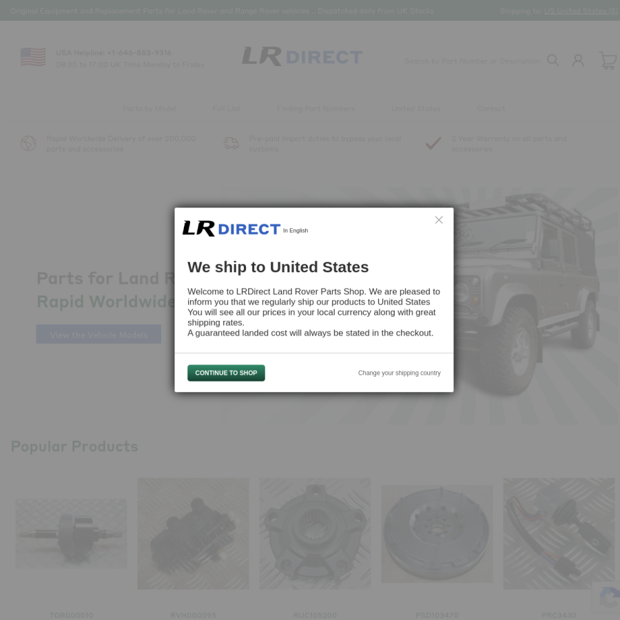 lrdirect.com homepage screenshot