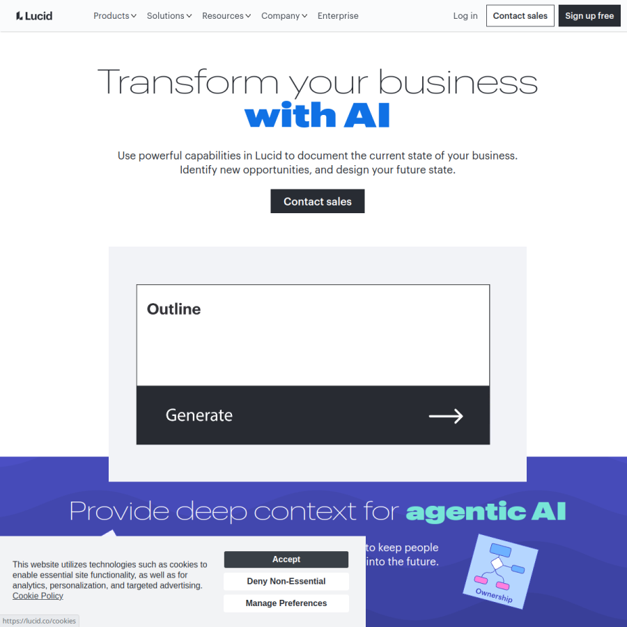lucid.co homepage screenshot