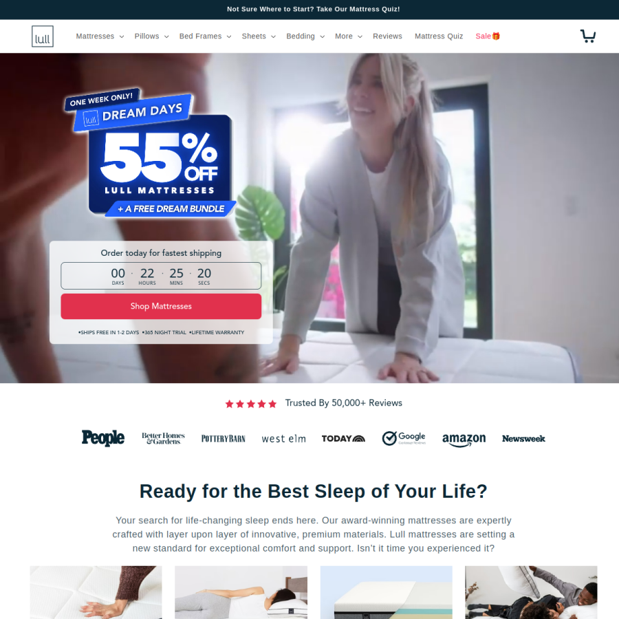 lull.com homepage screenshot