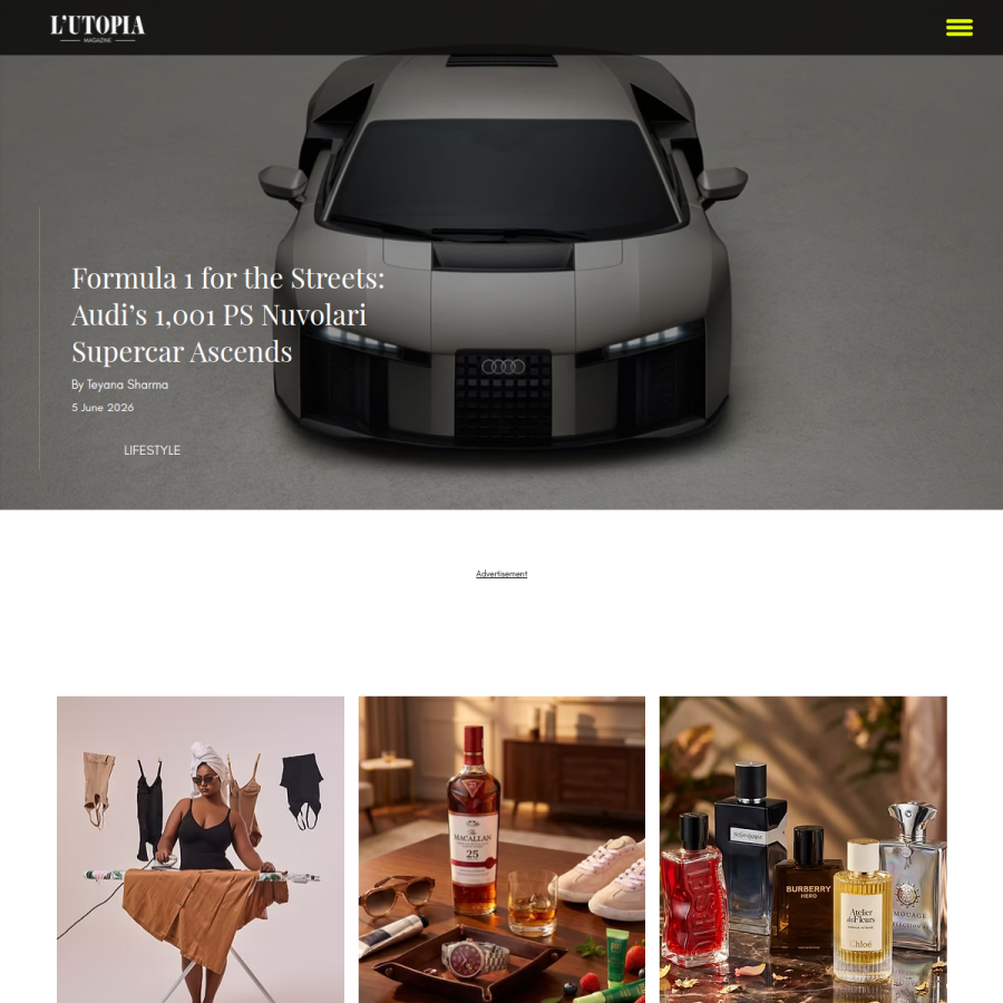 lutopiamagazine.com homepage screenshot