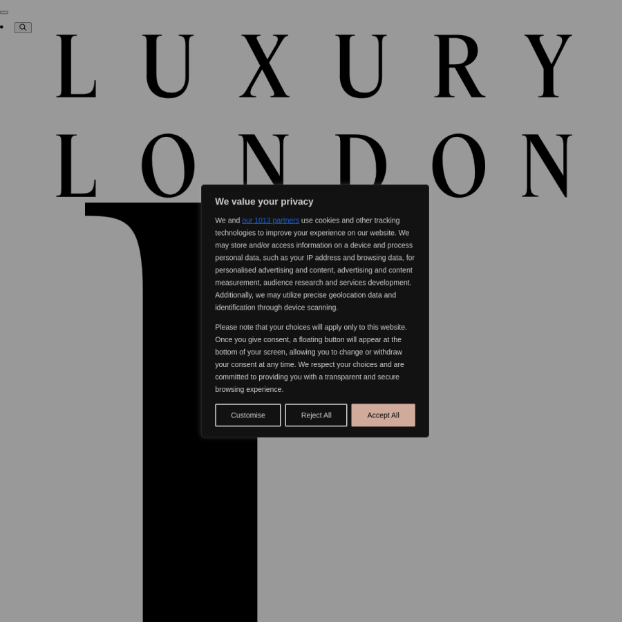 luxurylondon.co.uk homepage screenshot