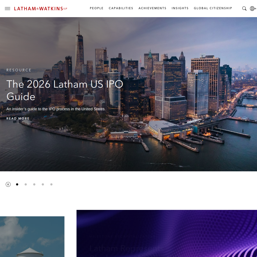 lw.com homepage screenshot