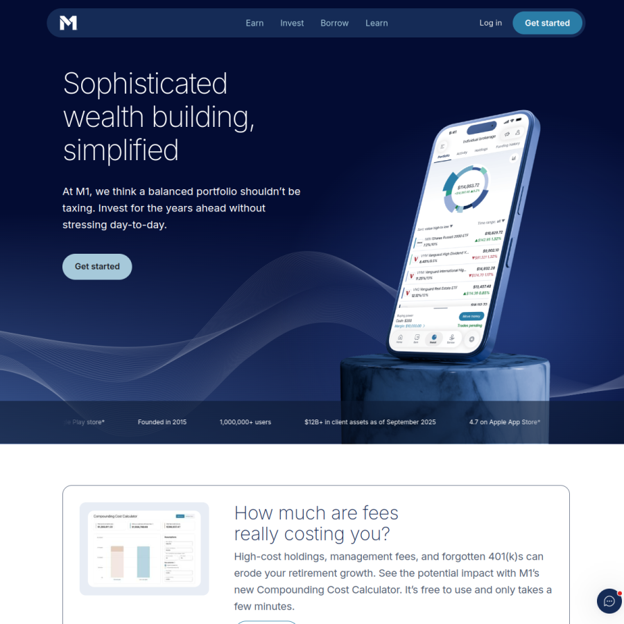 m1.com homepage screenshot