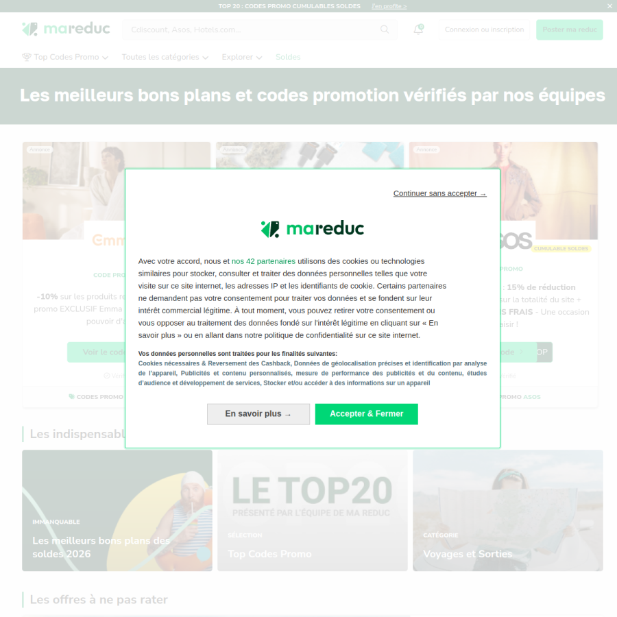 ma-reduc.com homepage screenshot