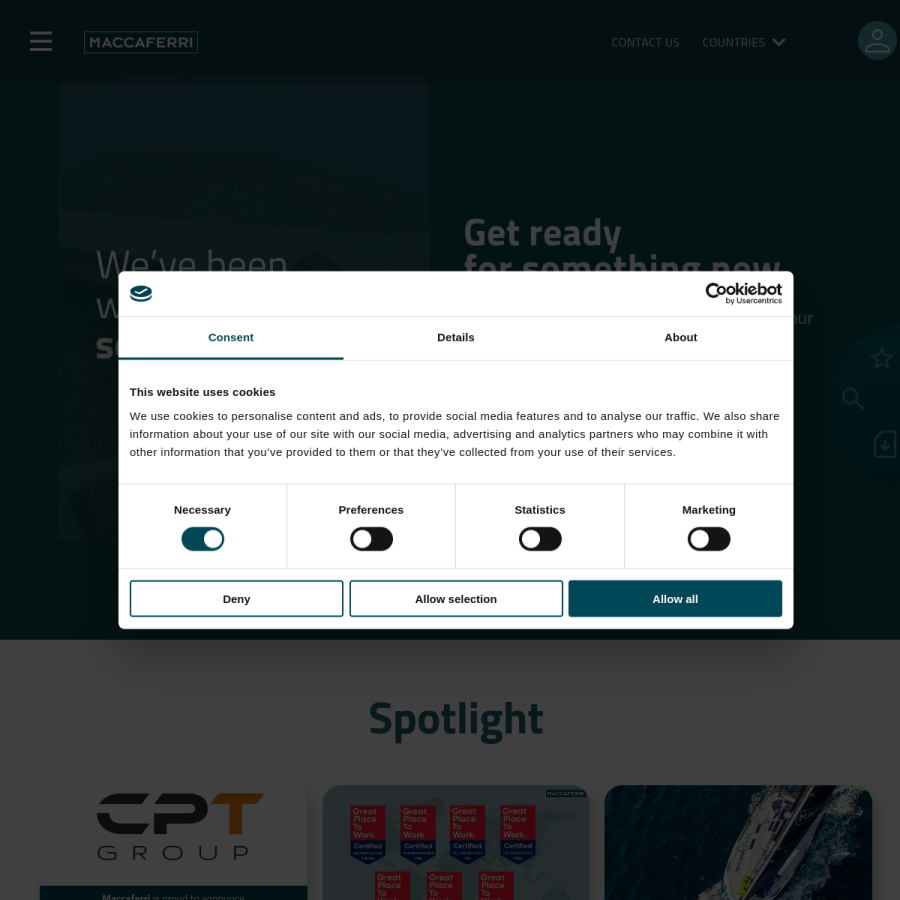 maccaferri.com homepage screenshot