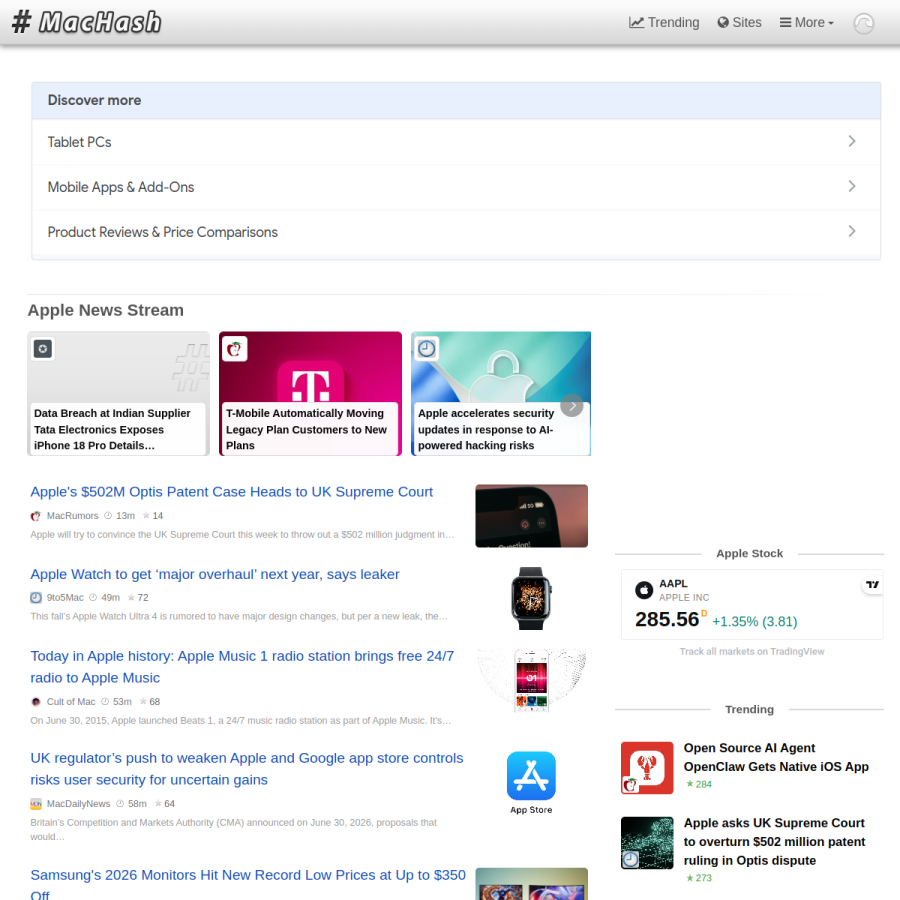 machash.com homepage screenshot