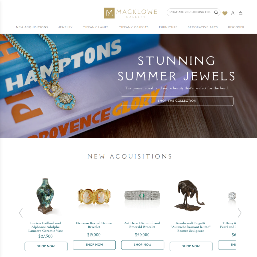 macklowegallery.com homepage screenshot