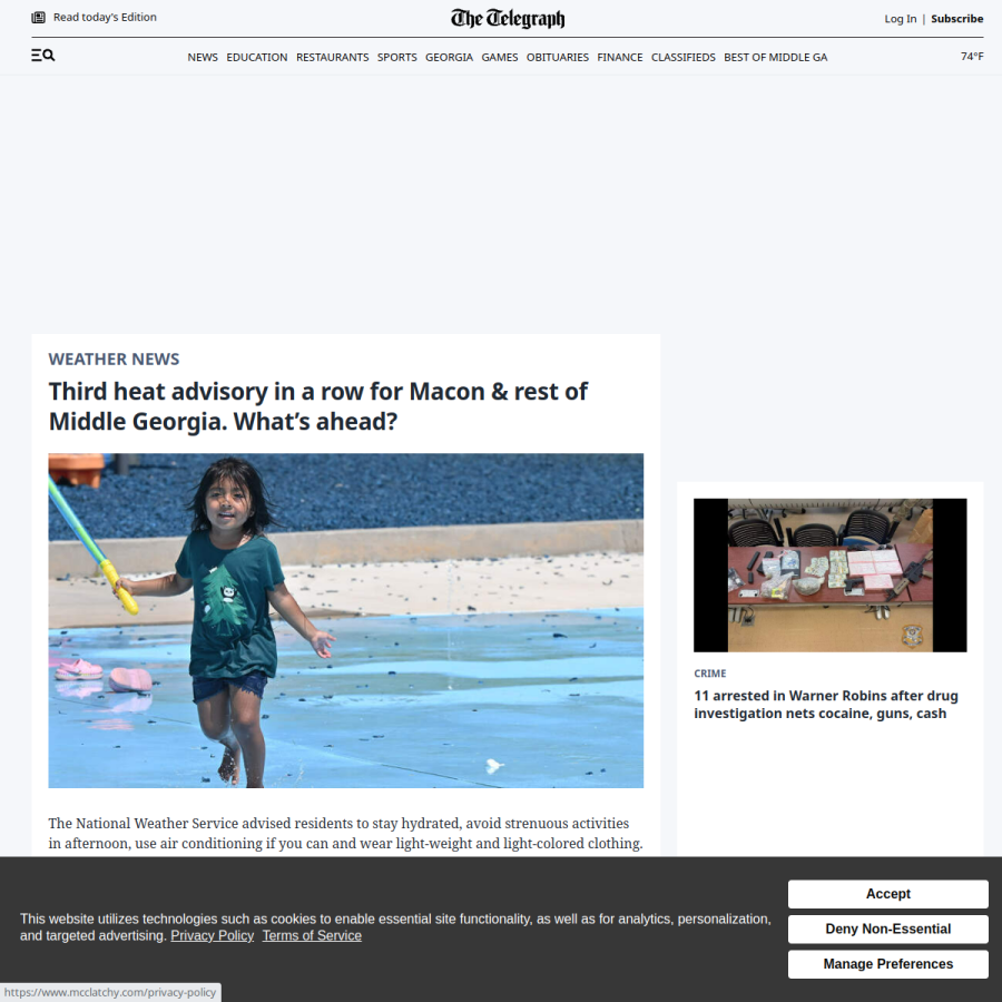 macon.com homepage screenshot