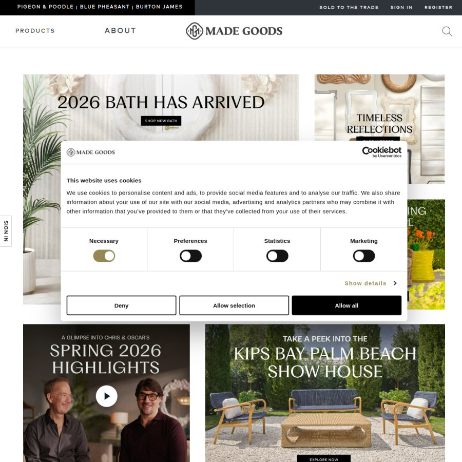 madegoods.com homepage screenshot