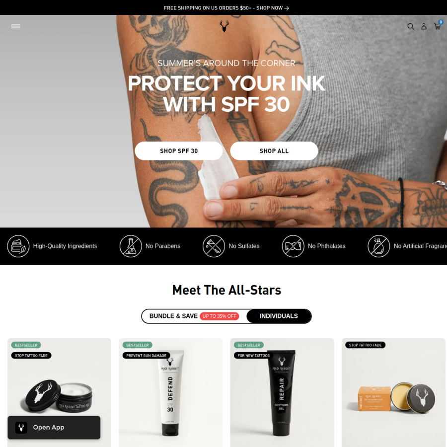 madrabbit.com homepage screenshot