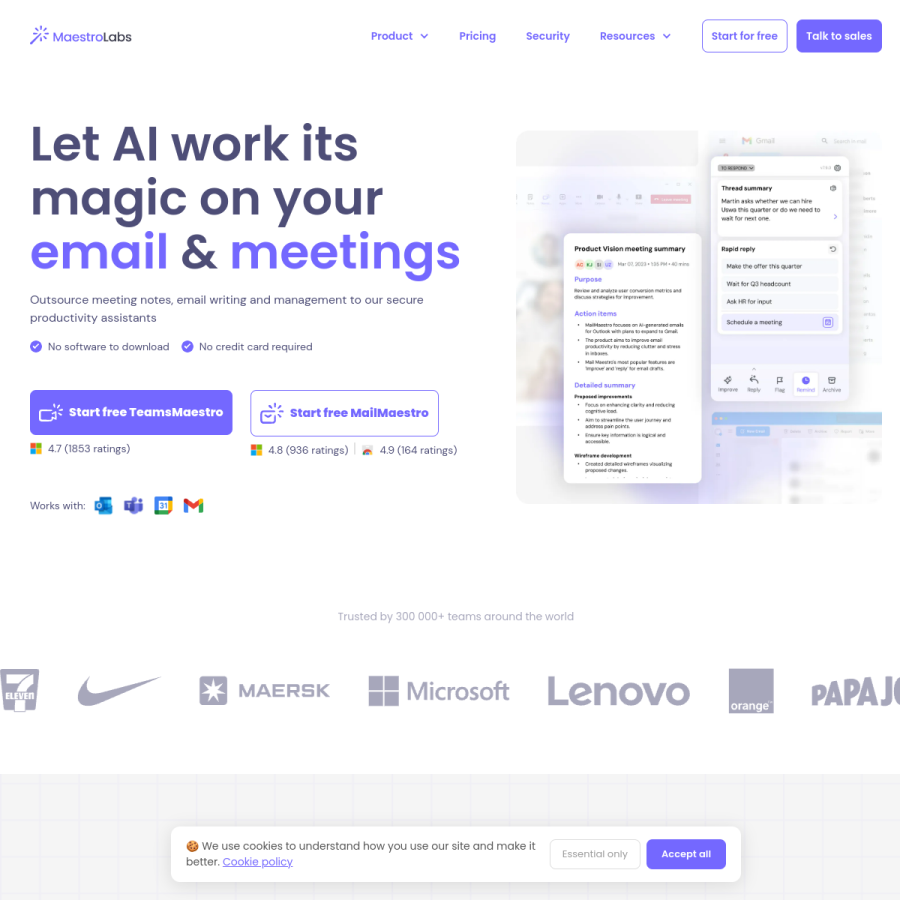 maestrolabs.com homepage screenshot
