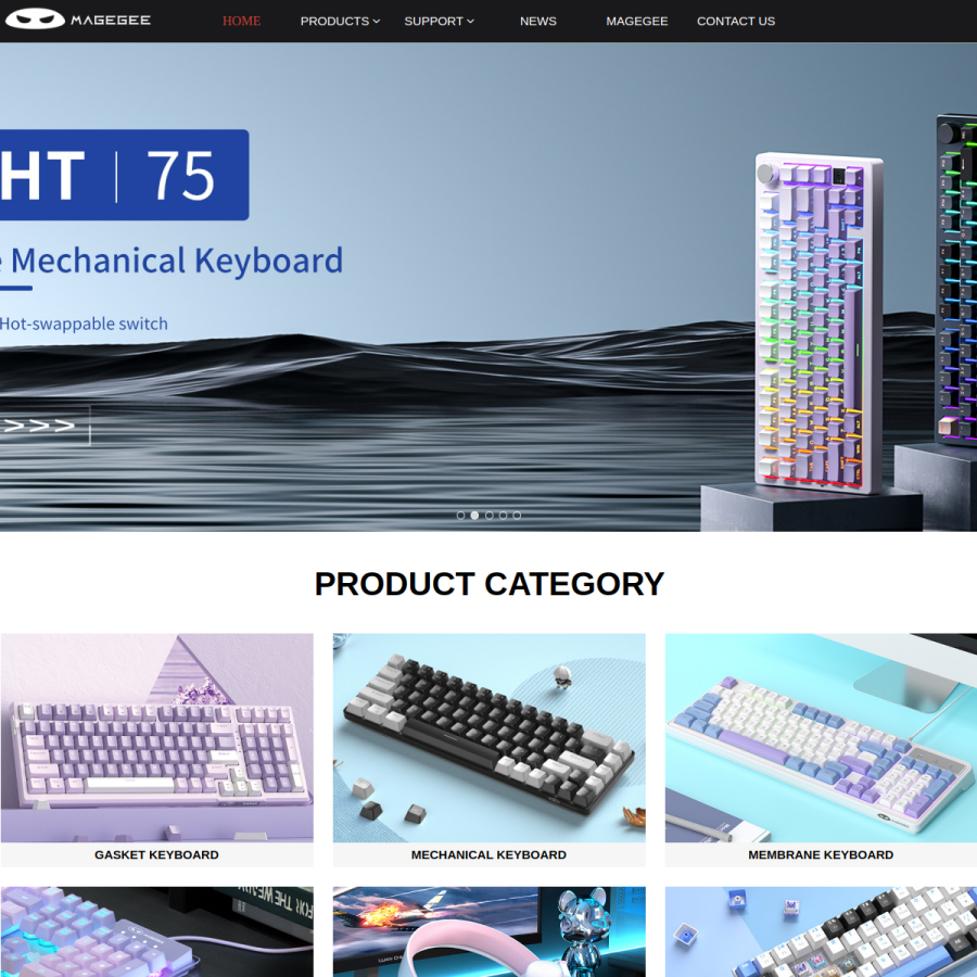 magegee.com homepage screenshot