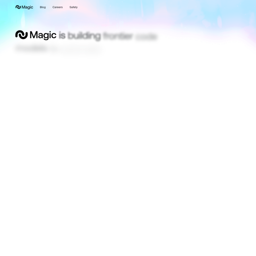 magic.dev homepage screenshot