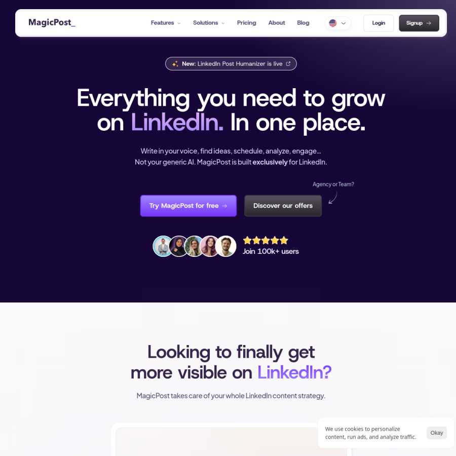 magicpost.in homepage screenshot